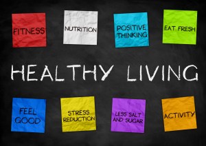 Healthy Living - illustration background